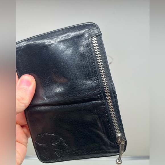 Chrome Hearts Black Leather Wallet - Picture 2 of 12